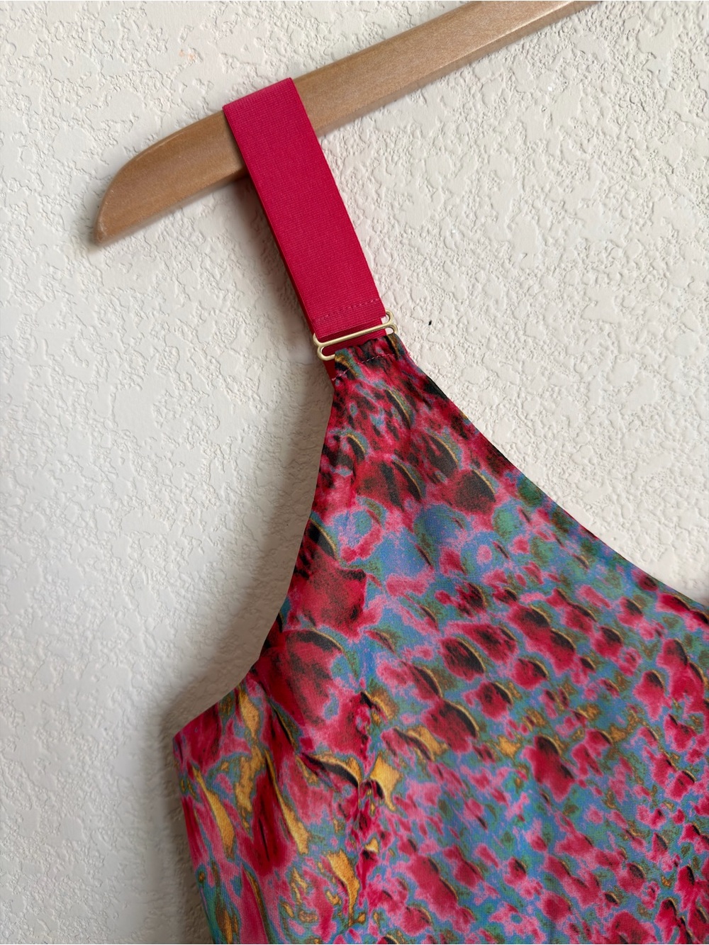 Ramy Brook Bennie Top M Multicolor Snakeskin Print Strappy Layered Chiffon Top - Picture 4 of 15